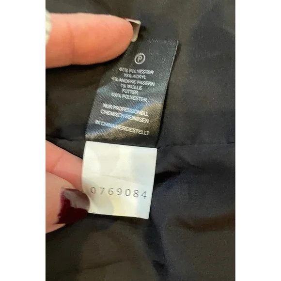 Maison d'Amélie Paris Black Tweed‎ Blazer Gold Button Classic Tailored Jacket L - Picture 10 of 11